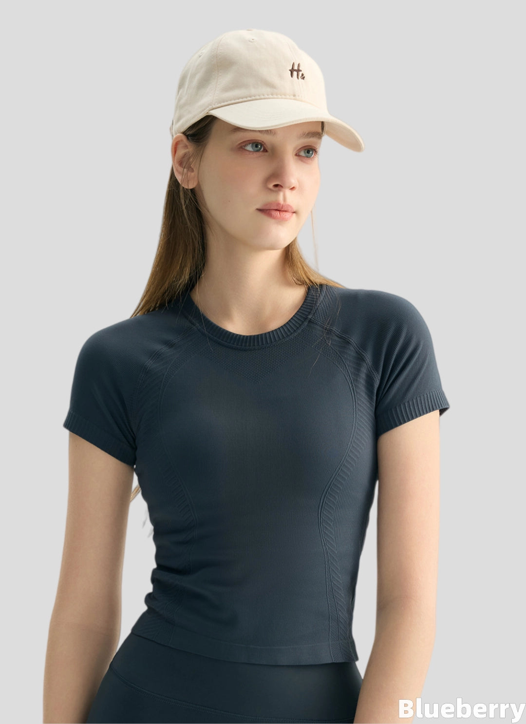 LuneFlow TCX42002 – Hauts de yoga sans couture en gros pour femmes – T-shirts de sport à manches longues respirants effet seconde peau pour le fitness et la course à pied