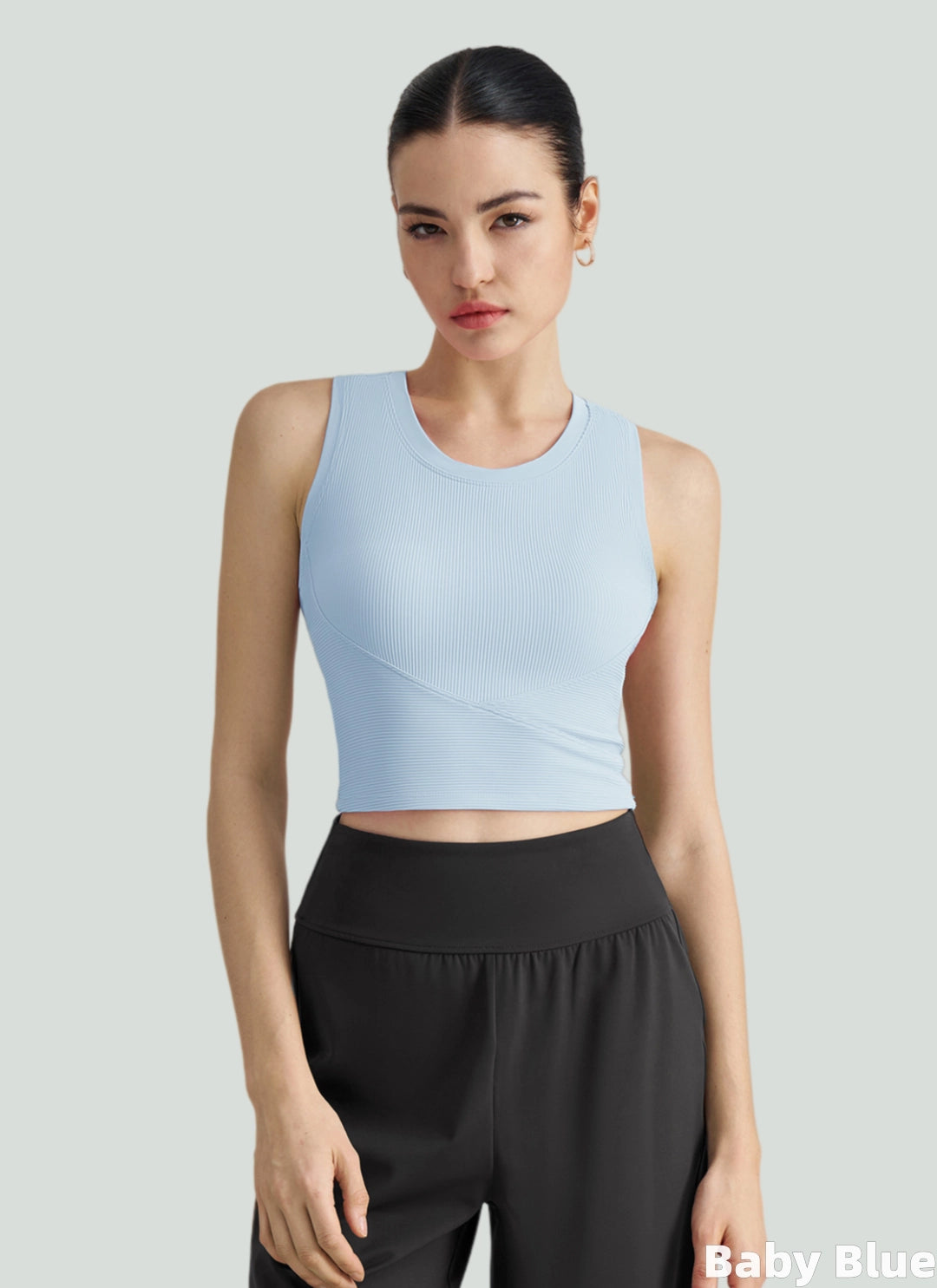 LuneFlow TCX42002 – Hauts de yoga sans couture en gros pour femmes – T-shirts de sport à manches longues respirants effet seconde peau pour le fitness et la course à pied