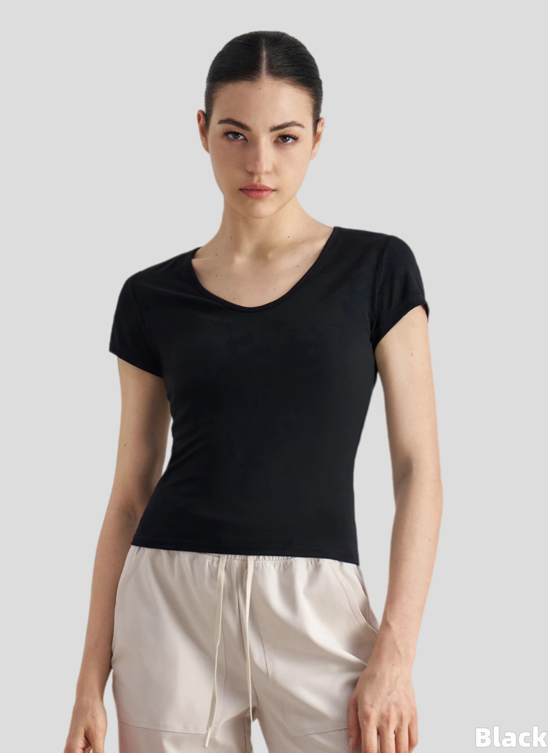 LuneFlow TCX42002 – Hauts de yoga sans couture en gros pour femmes – T-shirts de sport à manches longues respirants effet seconde peau pour le fitness et la course à pied