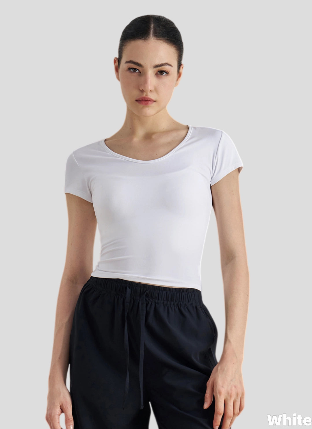 LuneFlow TCX42002 – Hauts de yoga sans couture en gros pour femmes – T-shirts de sport à manches longues respirants effet seconde peau pour le fitness et la course à pied