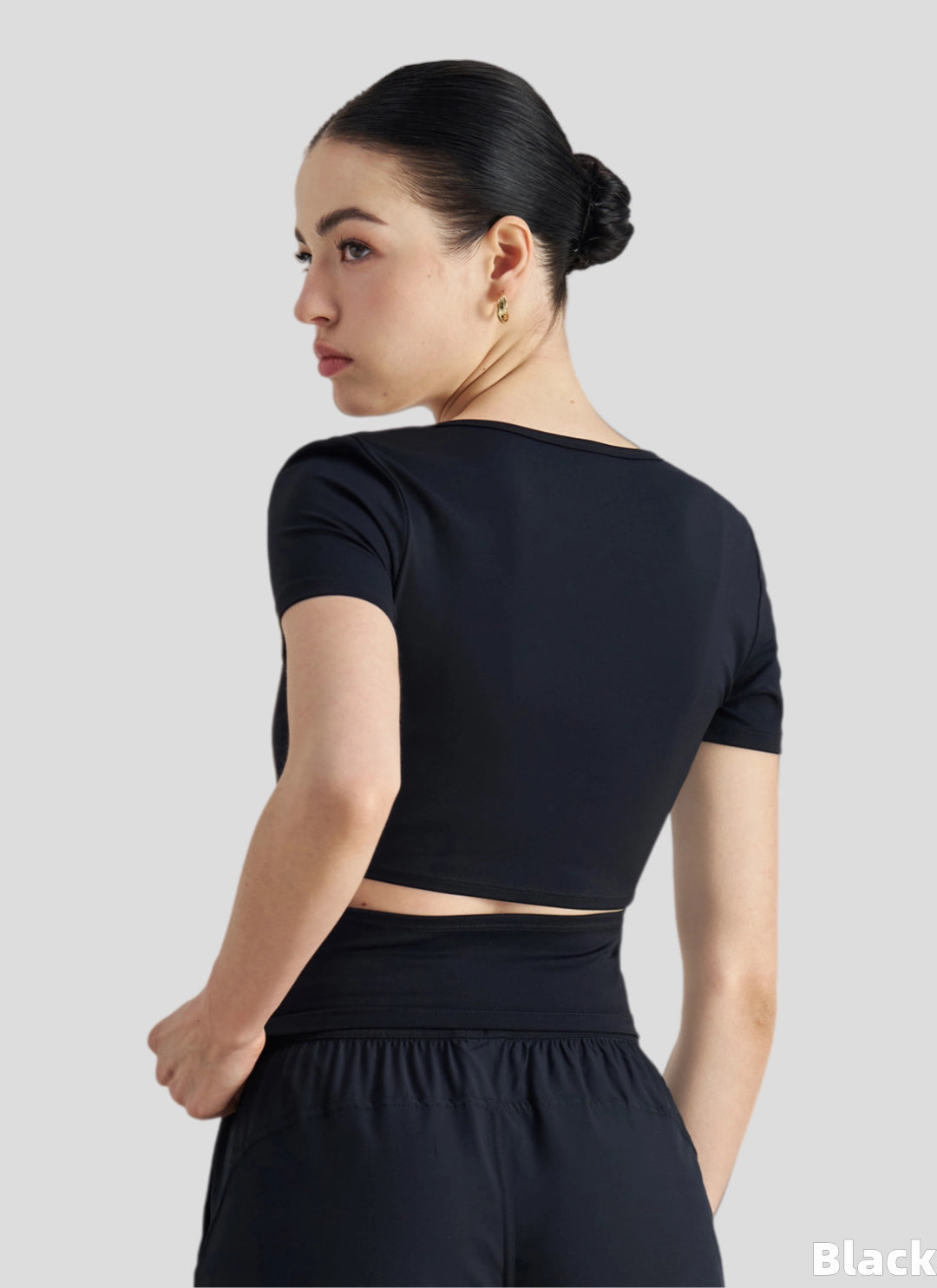 LuneFlow TCX42002 – Hauts de yoga sans couture en gros pour femmes – T-shirts de sport à manches longues respirants effet seconde peau pour le fitness et la course à pied
