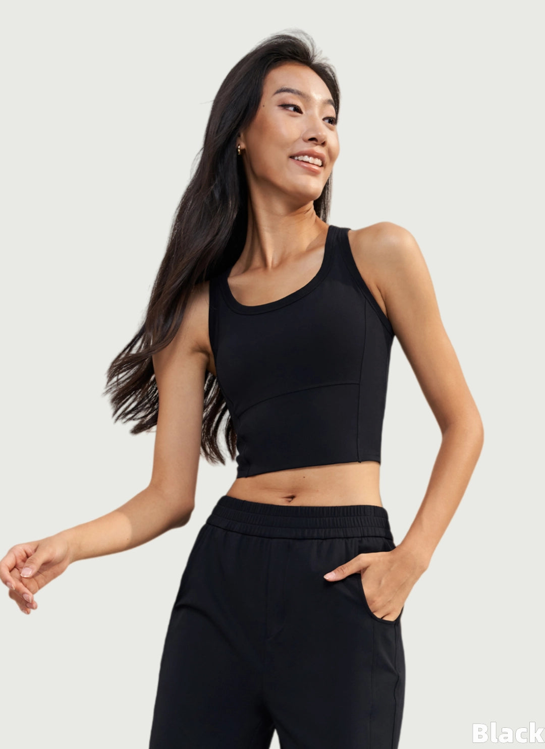 LuneFlow TCX42002 – Hauts de yoga sans couture en gros pour femmes – T-shirts de sport à manches longues respirants effet seconde peau pour le fitness et la course à pied