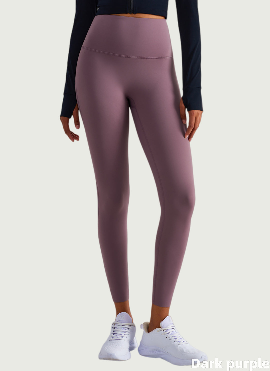 LuneFlow TCX42002 – Hauts de yoga sans couture en gros pour femmes – T-shirts de sport à manches longues respirants effet seconde peau pour le fitness et la course à pied