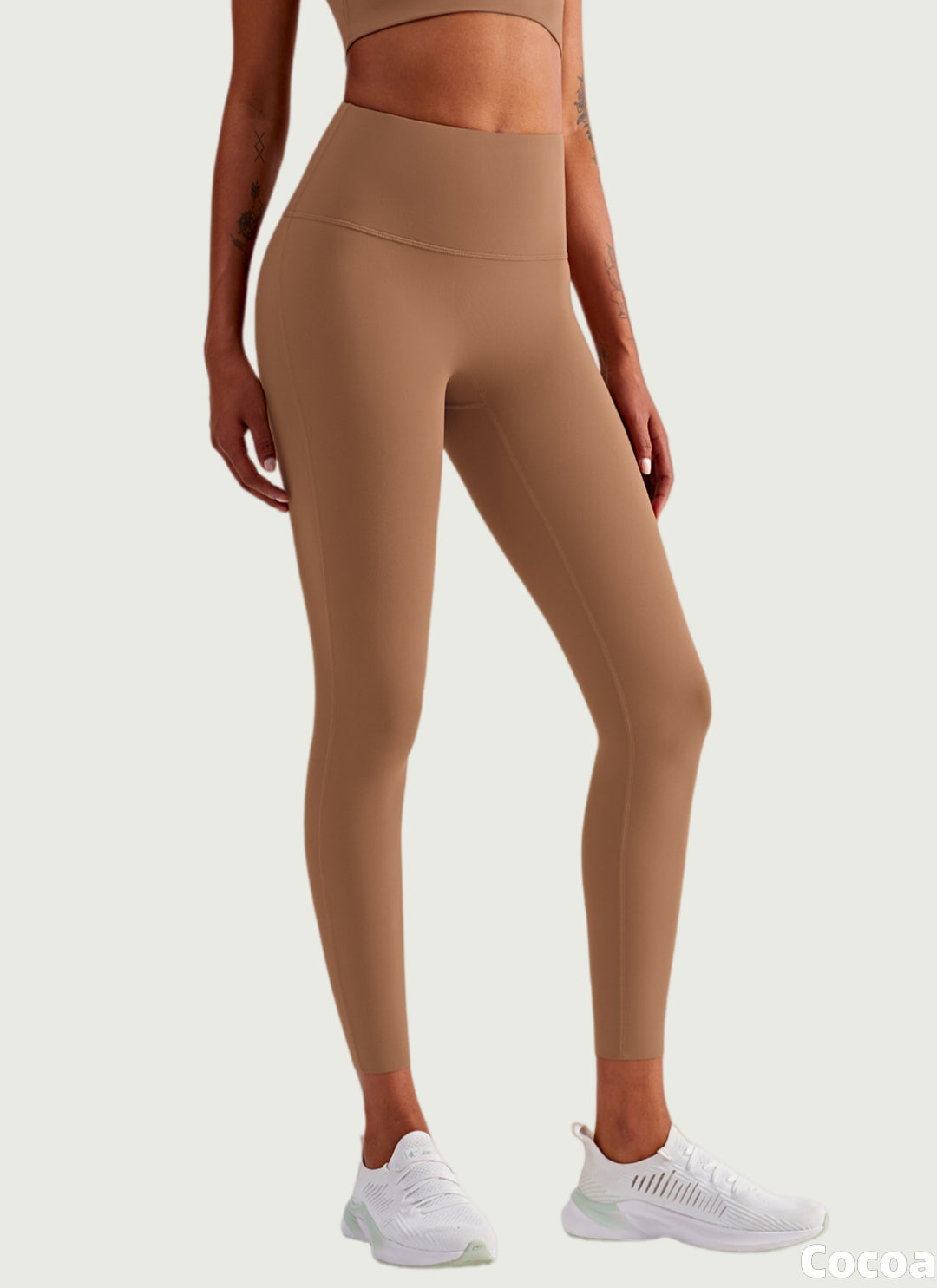 LuneFlow TCX42002 – Hauts de yoga sans couture en gros pour femmes – T-shirts de sport à manches longues respirants effet seconde peau pour le fitness et la course à pied