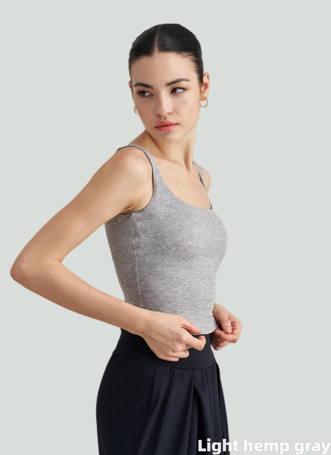 LuneFlow TCX42002 – Hauts de yoga sans couture en gros pour femmes – T-shirts de sport à manches longues respirants effet seconde peau pour le fitness et la course à pied