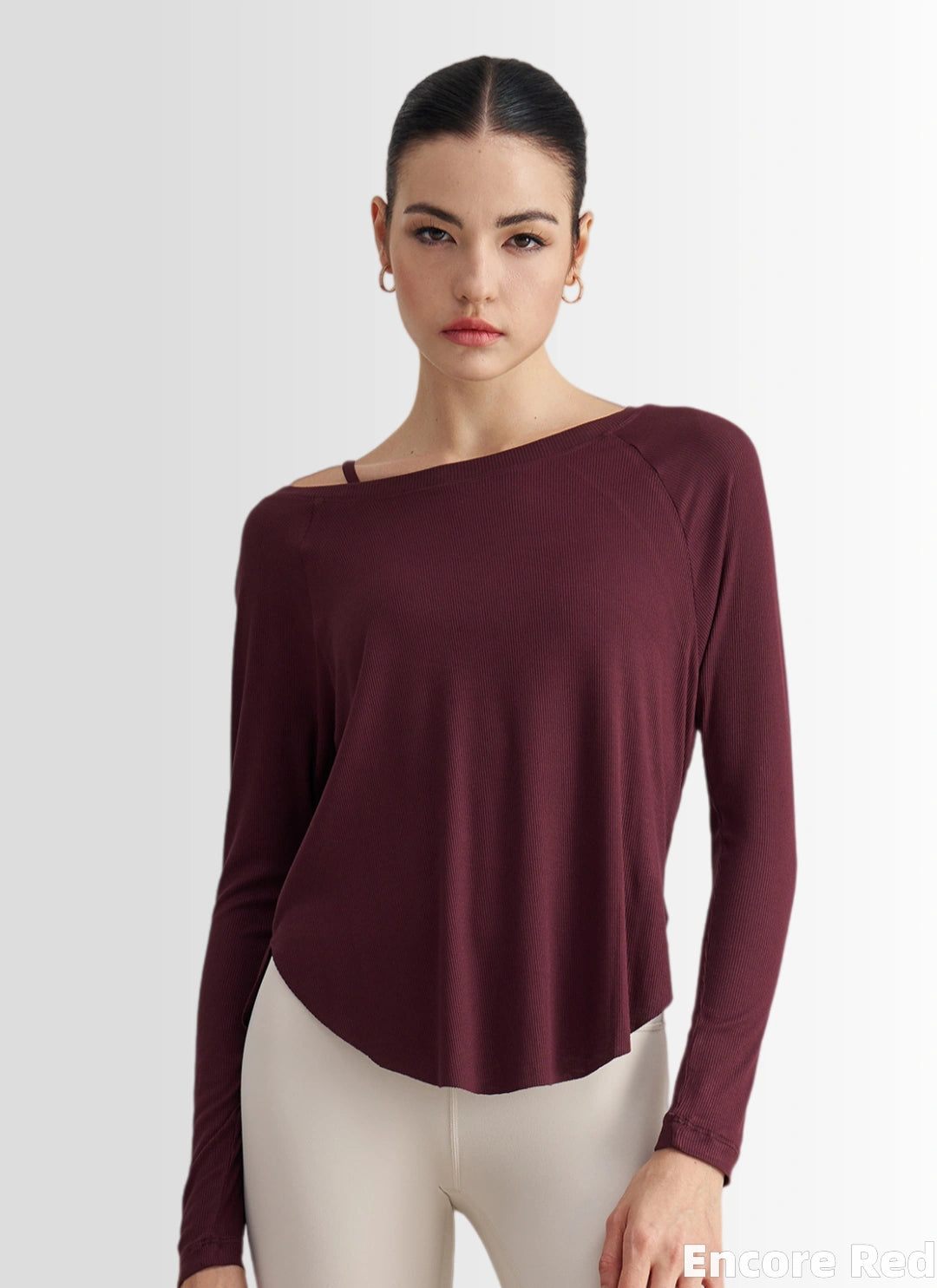 LuneFlow TCX42002 – Hauts de yoga sans couture en gros pour femmes – T-shirts de sport à manches longues respirants effet seconde peau pour le fitness et la course à pied