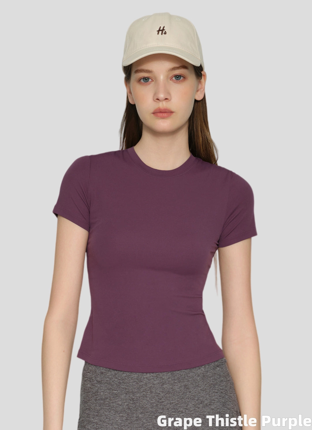 LuneFlow TCX42002 – Hauts de yoga sans couture en gros pour femmes – T-shirts de sport à manches longues respirants effet seconde peau pour le fitness et la course à pied