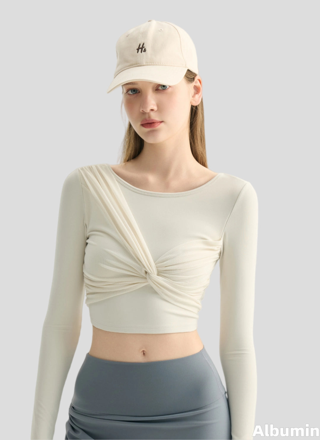 LuneFlow TCX42002 – Hauts de yoga sans couture en gros pour femmes – T-shirts de sport à manches longues respirants effet seconde peau pour le fitness et la course à pied