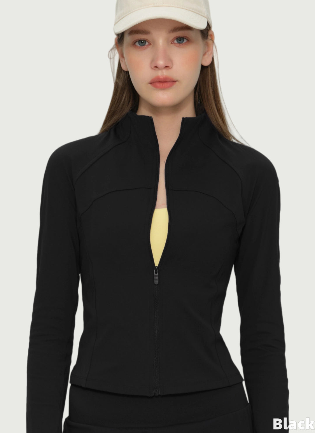 LuneFlow TCX42002 – Hauts de yoga sans couture en gros pour femmes – T-shirts de sport à manches longues respirants effet seconde peau pour le fitness et la course à pied