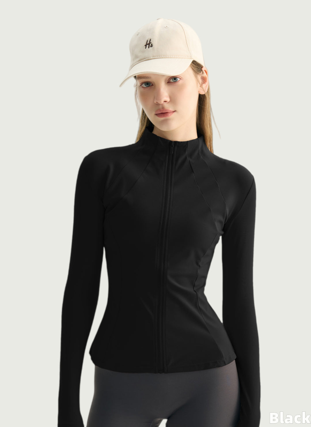 LuneFlow TCX42002 – Hauts de yoga sans couture en gros pour femmes – T-shirts de sport à manches longues respirants effet seconde peau pour le fitness et la course à pied
