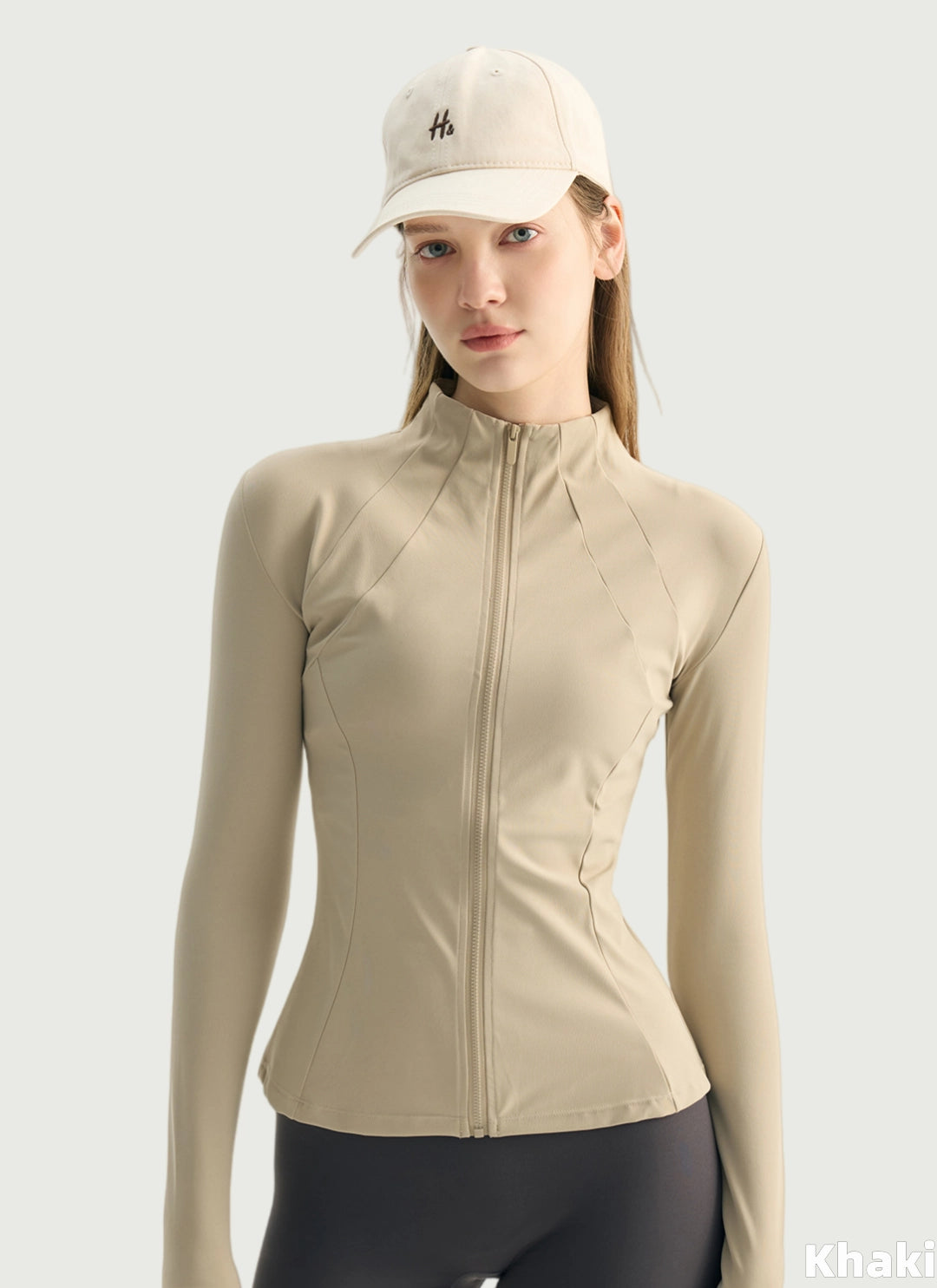 LuneFlow TCX42002 – Hauts de yoga sans couture en gros pour femmes – T-shirts de sport à manches longues respirants effet seconde peau pour le fitness et la course à pied