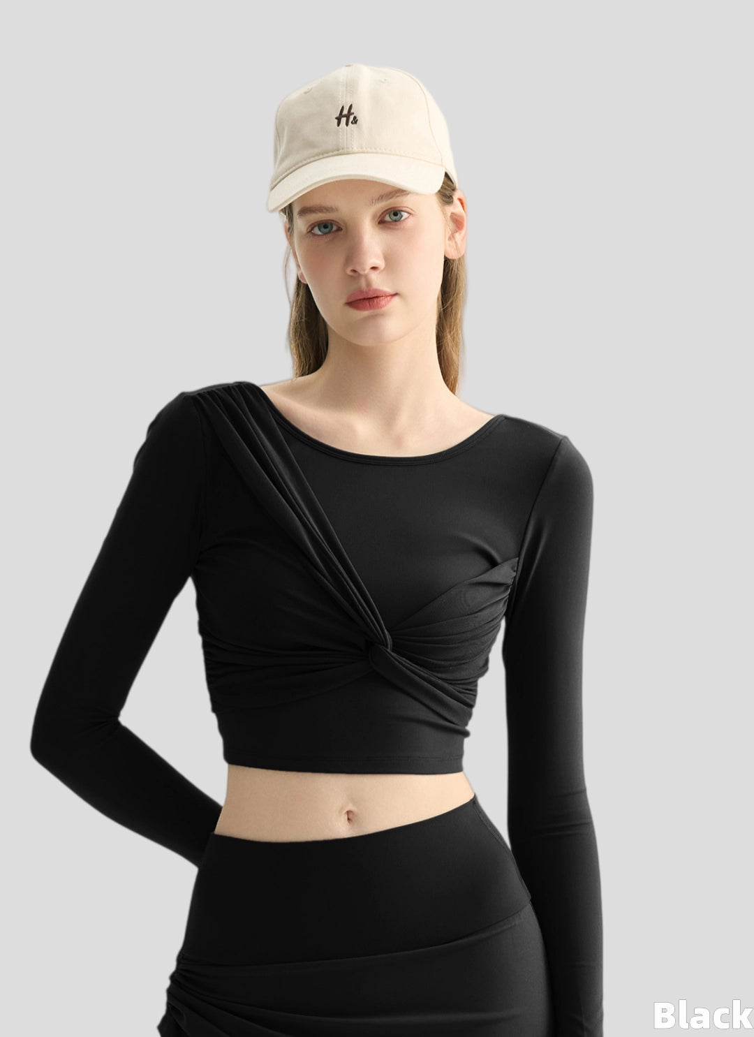 LuneFlow TCX42002 – Hauts de yoga sans couture en gros pour femmes – T-shirts de sport à manches longues respirants effet seconde peau pour le fitness et la course à pied