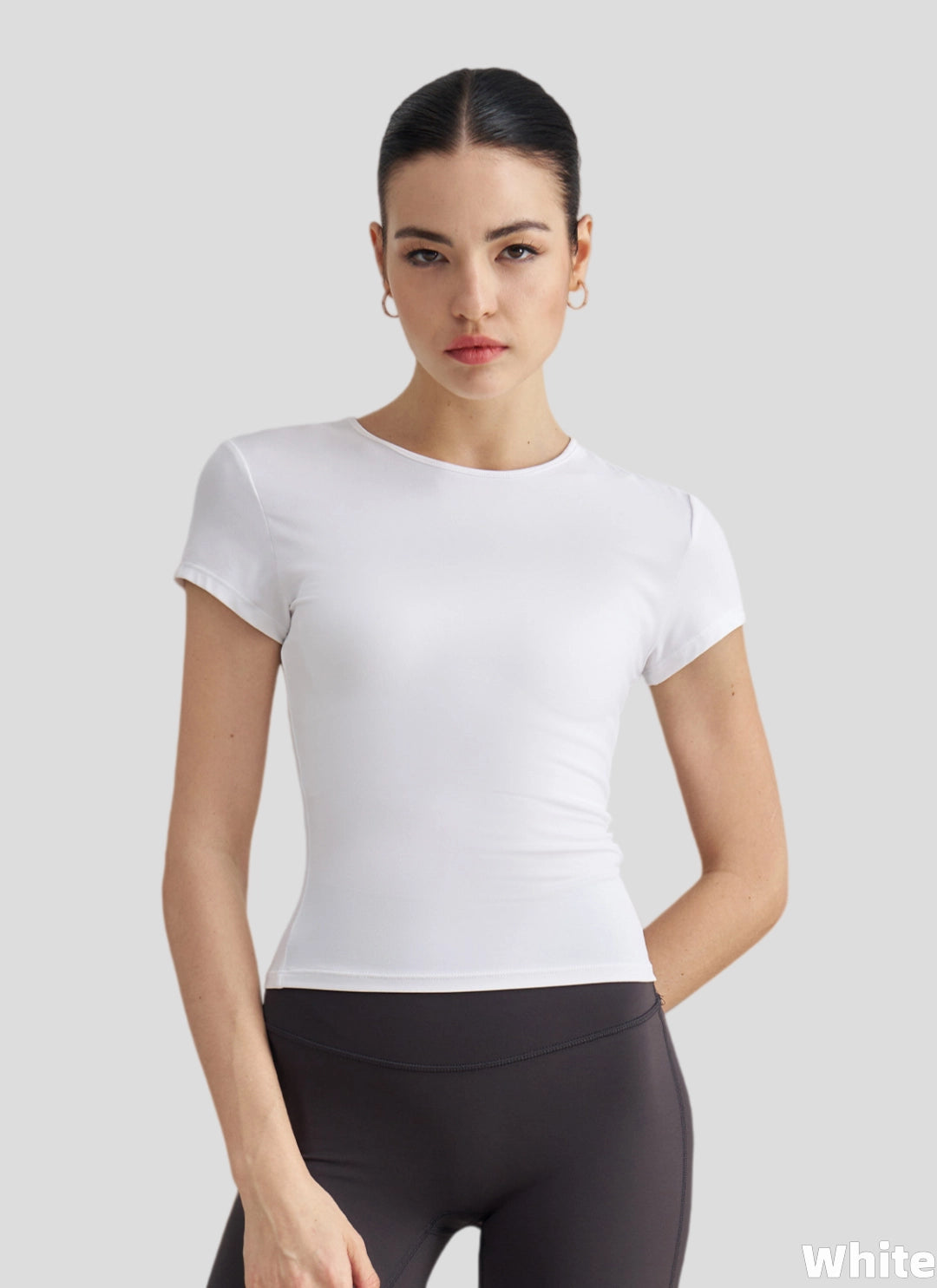 LuneFlow TCX42002 – Hauts de yoga sans couture en gros pour femmes – T-shirts de sport à manches longues respirants effet seconde peau pour le fitness et la course à pied