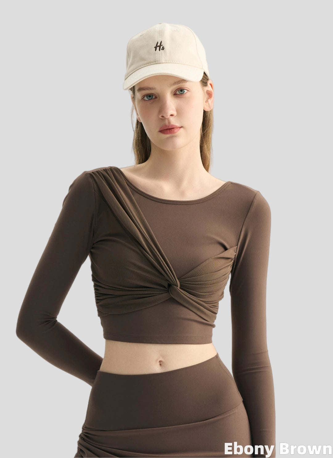 LuneFlow TCX42002 – Hauts de yoga sans couture en gros pour femmes – T-shirts de sport à manches longues respirants effet seconde peau pour le fitness et la course à pied
