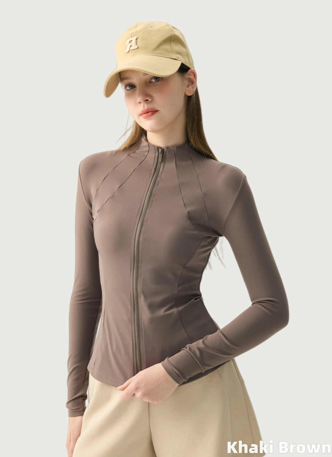 LuneFlow TCX42002 – Hauts de yoga sans couture en gros pour femmes – T-shirts de sport à manches longues respirants effet seconde peau pour le fitness et la course à pied